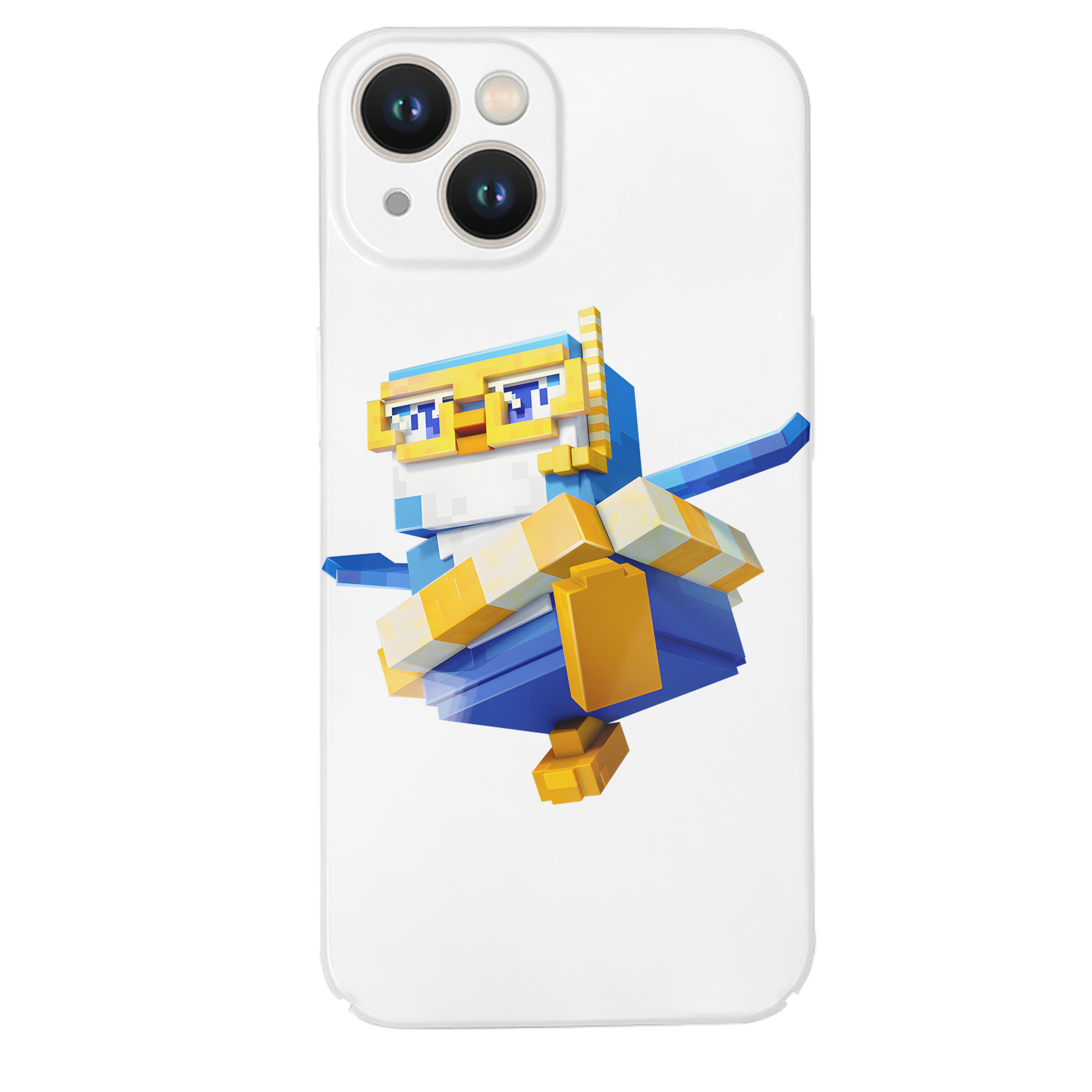 （画像用） マインクラフト ブロックの世界 Minecraft MC Block world 【iPhone 14シリーズ対応】ハードケース